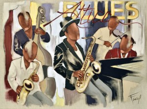 Tableau de Pierre Farel intitulé Attica Blues