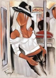 Tableau de Pierre Farel Metro ballade