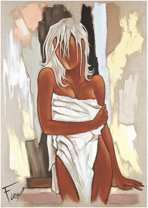 Tableau de Pierre Farel intitulé La serviette