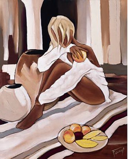 Tableau de Pierre Farel intitulé Pomelos rosés