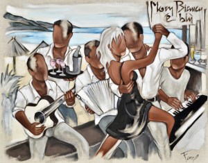 Tableau de Pierre Farel intitulé Moru biancu e blu