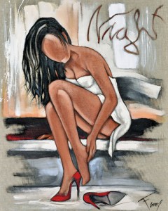 Tableau de Pierre Farel intitulé Red shoes